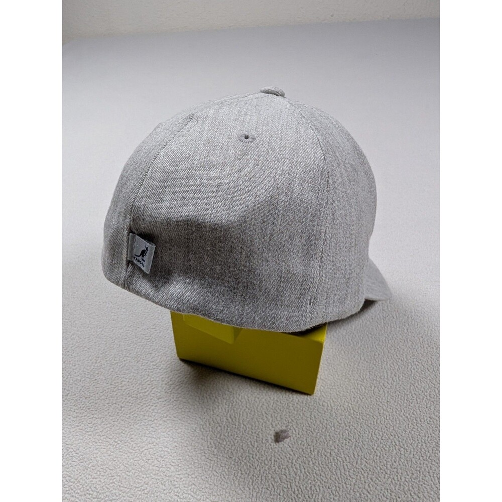 Kangol Wool Flexfit Baseball Hat Fitted Heather Gray Size L/XL Embroidered Logo - Picture 3 of 9